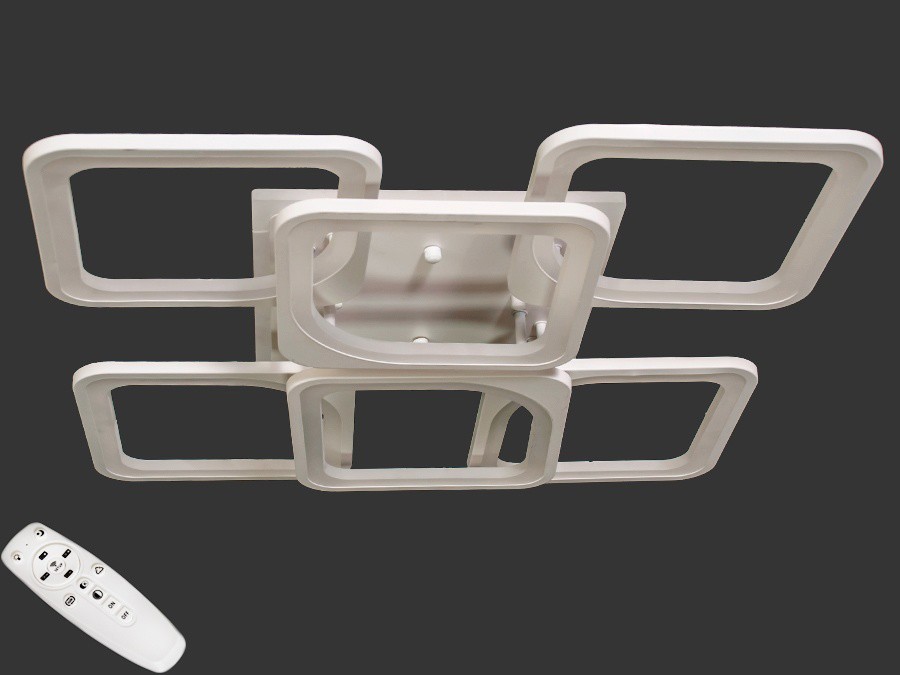 

Потолочная LED люстра AlexMosh с диммером и LED подсветкой 180W цвет белый (25099) -