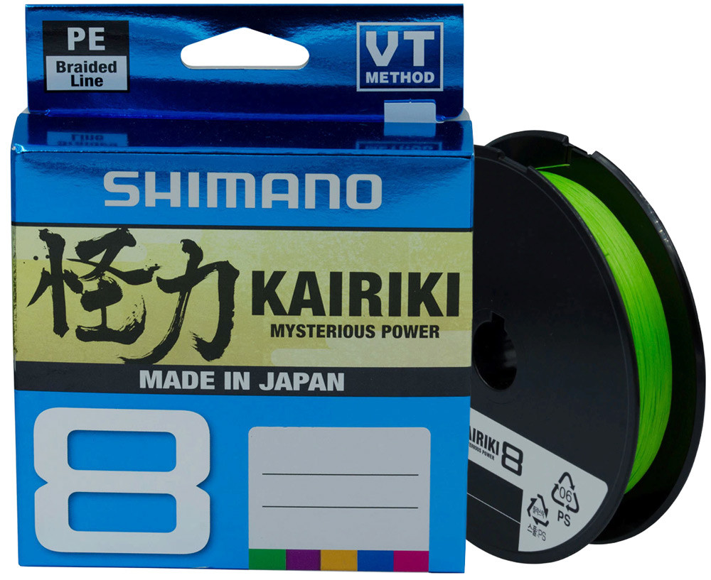 

Шнур Shimano Kairiki 8 PE (Mantis Green) 150m 0.315mm 33.5kg (116700)