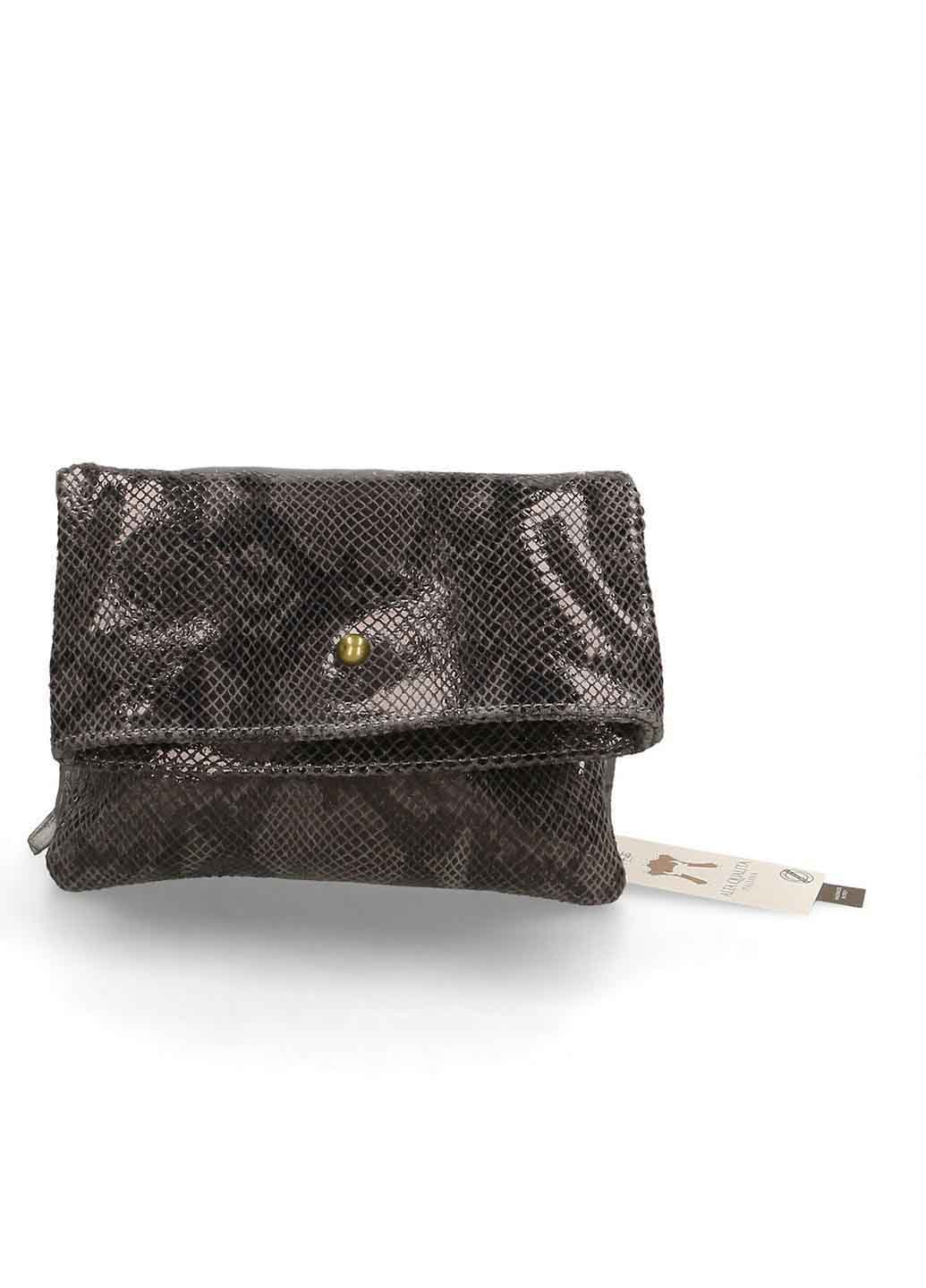 

Клатч Italian Bags 542013_gray Кожаный Серый