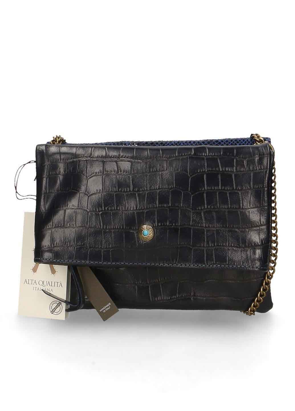 

Клатч Italian Bags 542013_dark_blue Кожаный Синий