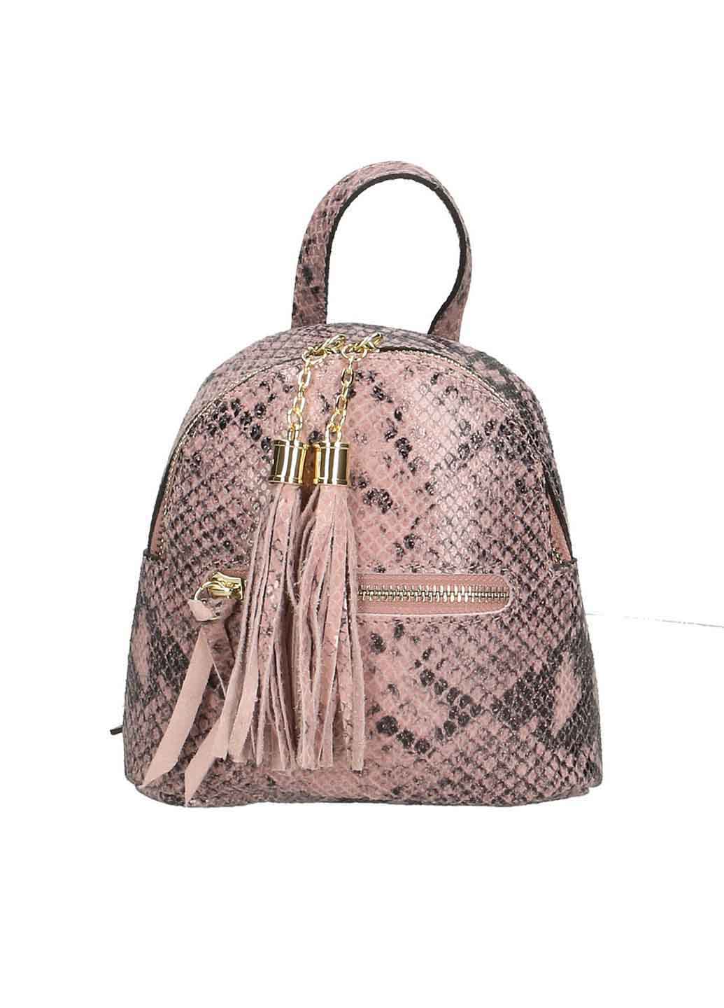 

Рюкзак Italian Bags 188432_roze Кожаный Розовый