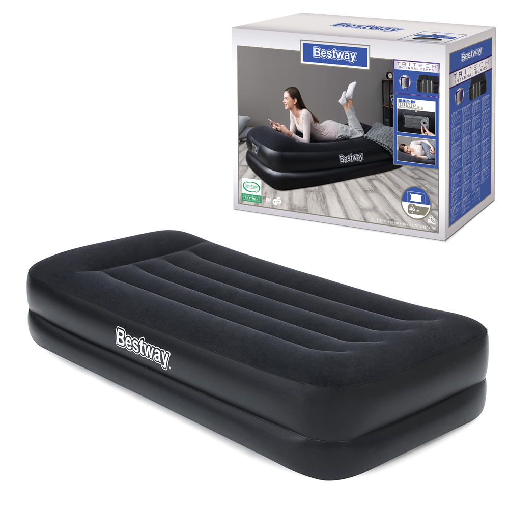 

Велюр кровать с встроенным насосом Bestway 67401 203х102х46 см