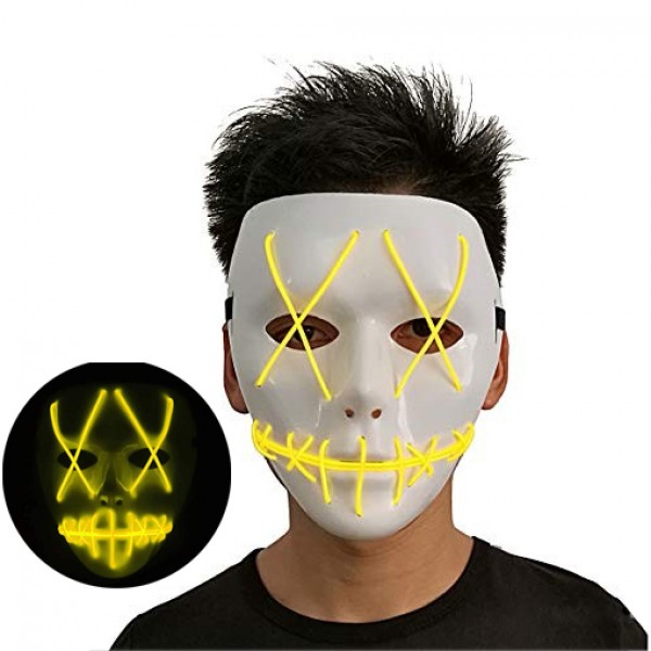 

Неоновая Маска для вечеринок с подсветкой Led Mask 1 Yellow - 149749