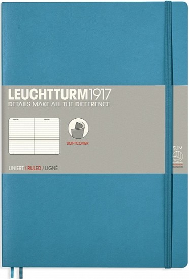 

Блокнот Leuchtturm1917 Composition м'який В5 17,8 х 25,4 см в лінію холодний синій