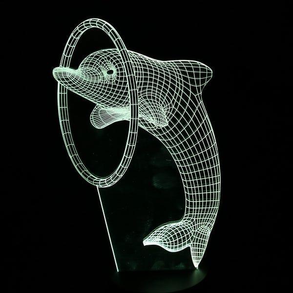 

Настольный светильник New Idea 3D Desk Lamp Дельфин