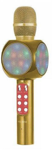 

Беспроводной караоке микрофон Wster WS-1816 Gold Bluetooth