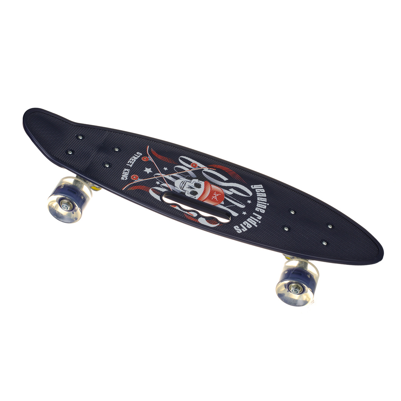 

Пенни борд Best Board SL-AS(108), колеса PU светящиеся, дека с ручкой Череп