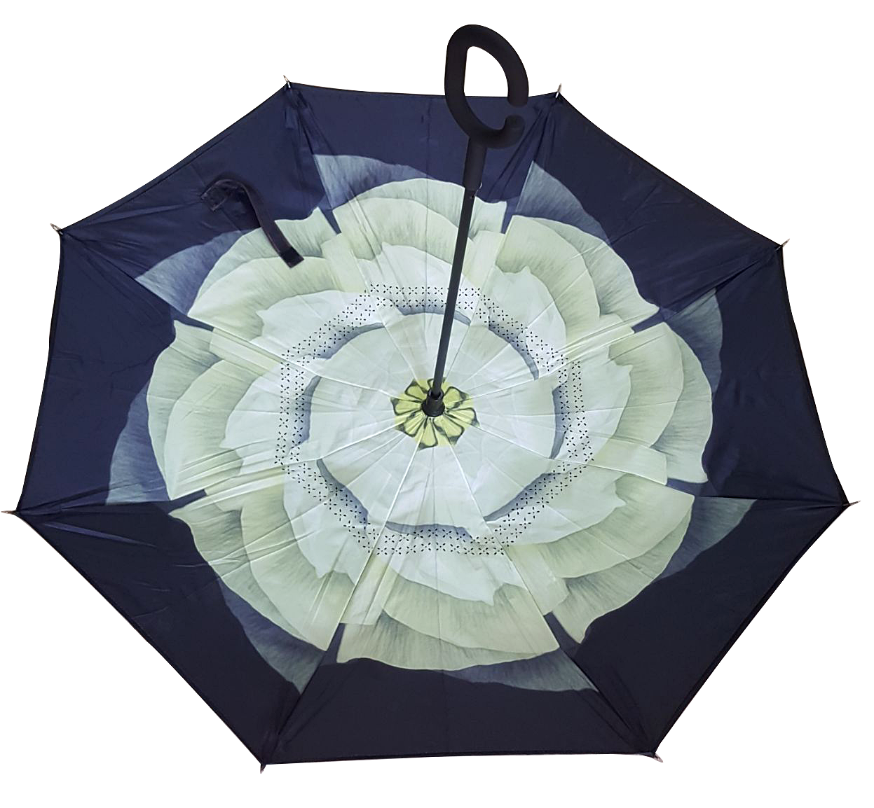 

Зонт наоборот Up-brella Чайная роза зеленая