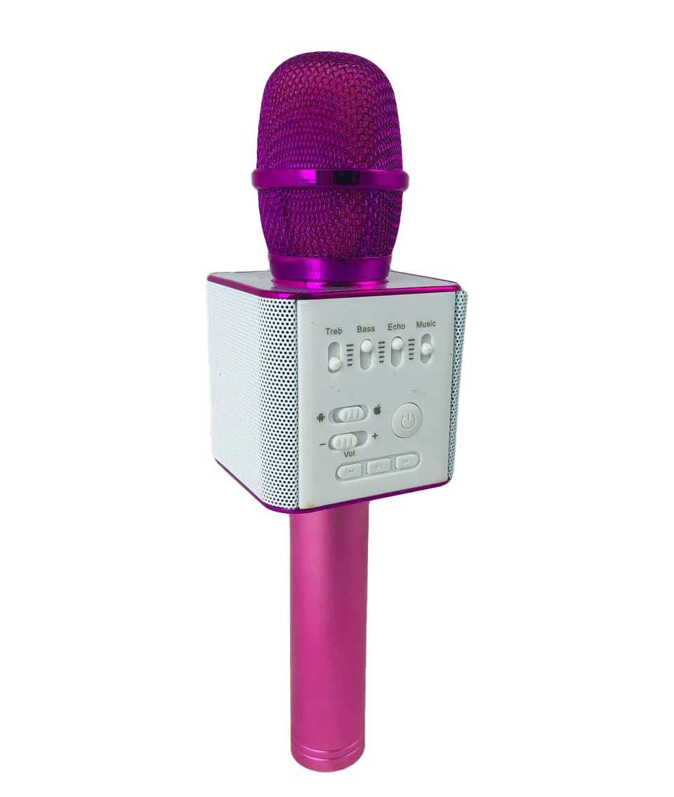 

Портативный беспроводной микрофон караоке Wster Q7 без чехла фиолетовый