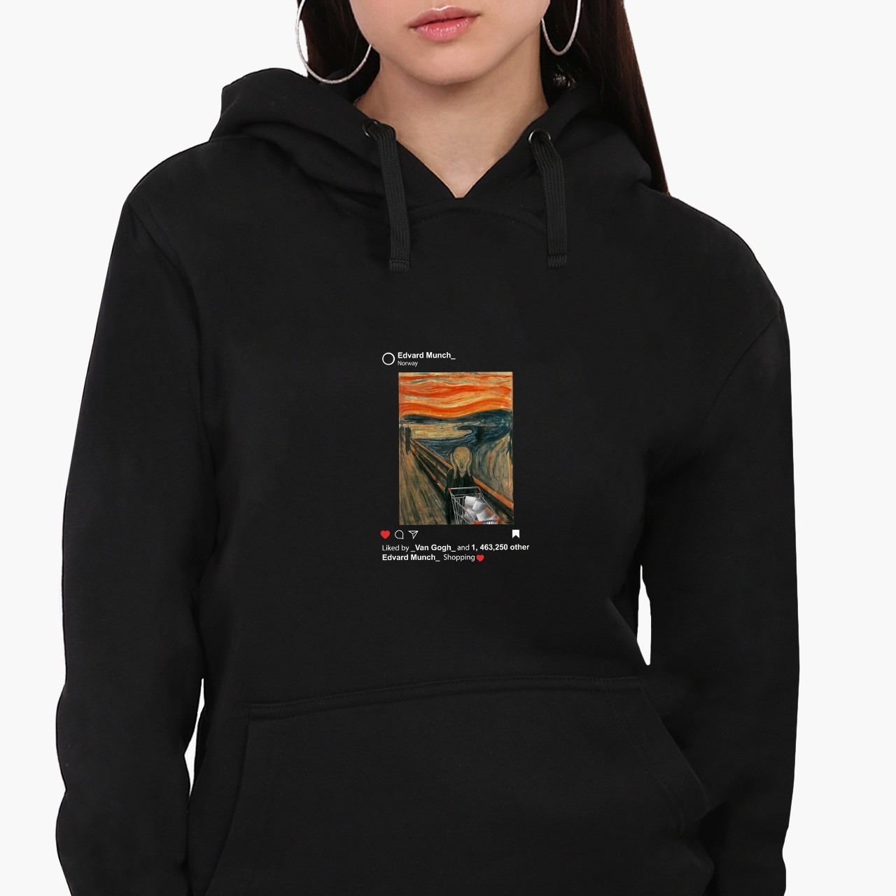 

Худи женский Карантин Крик (Quarantine Creek) Черный (8921-1418) XXL