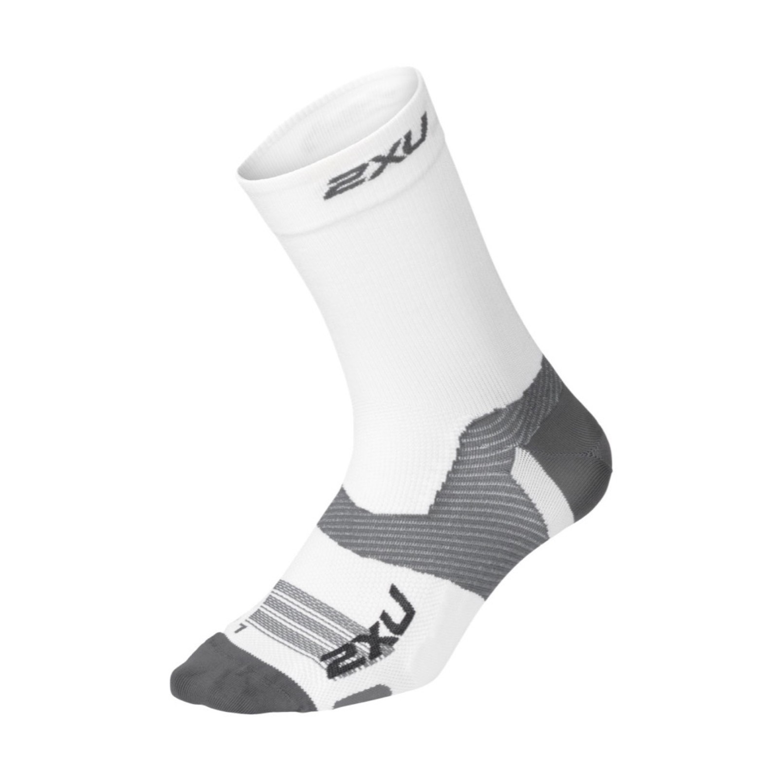 

Компрессионные спортивные носки 2XU, Vectr Ultralight Crew, S (35-38), белый/серый