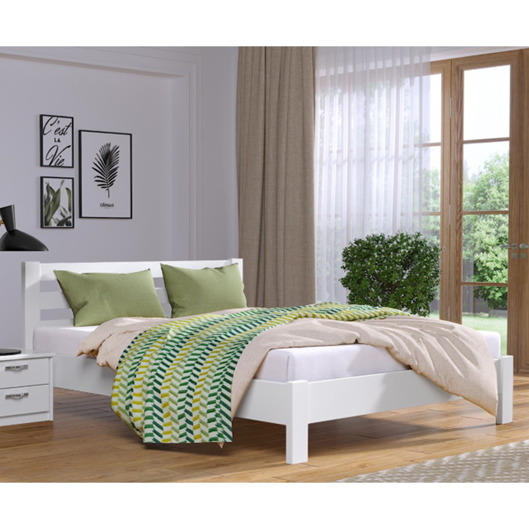 

Кровать Рената Люкс Белая 160х200 см 21109_65