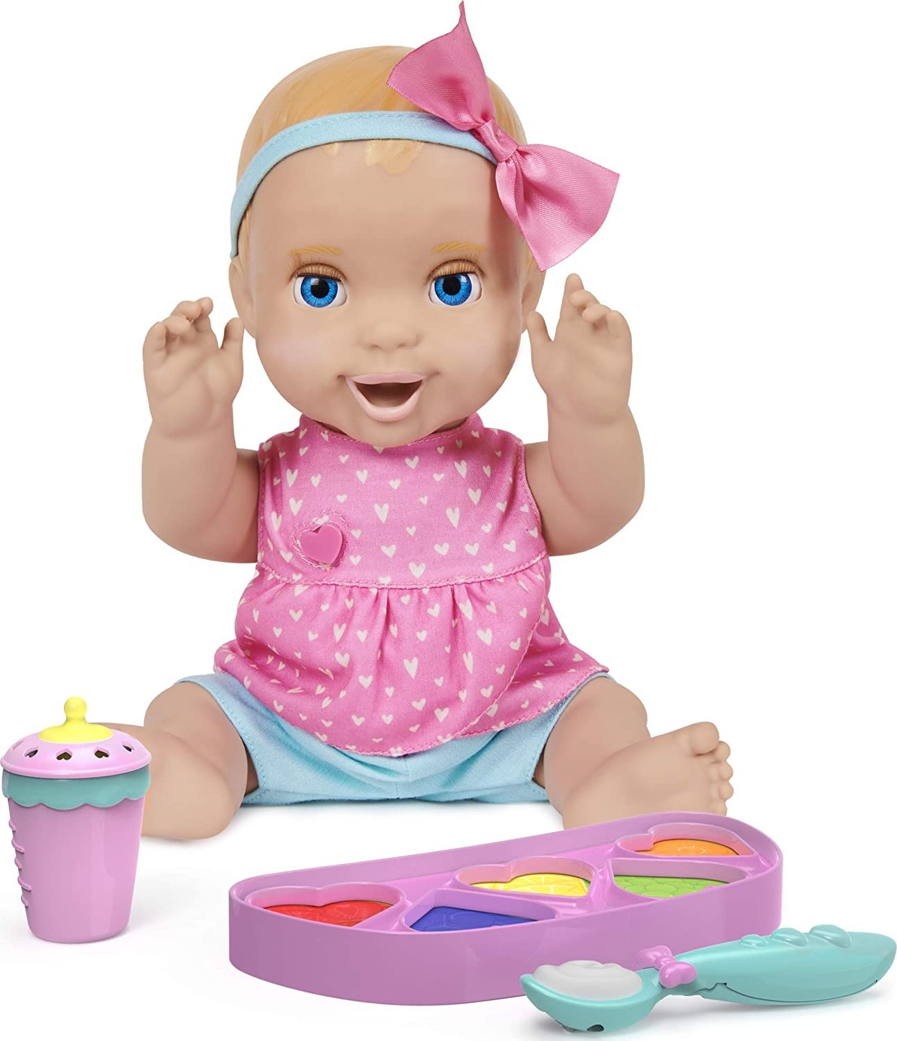 

Інтерактивна Реалістична Лялька Spin Master Міа Час Годування Mealtime Magic Mia Interactive Feeding Baby (6060100-1)