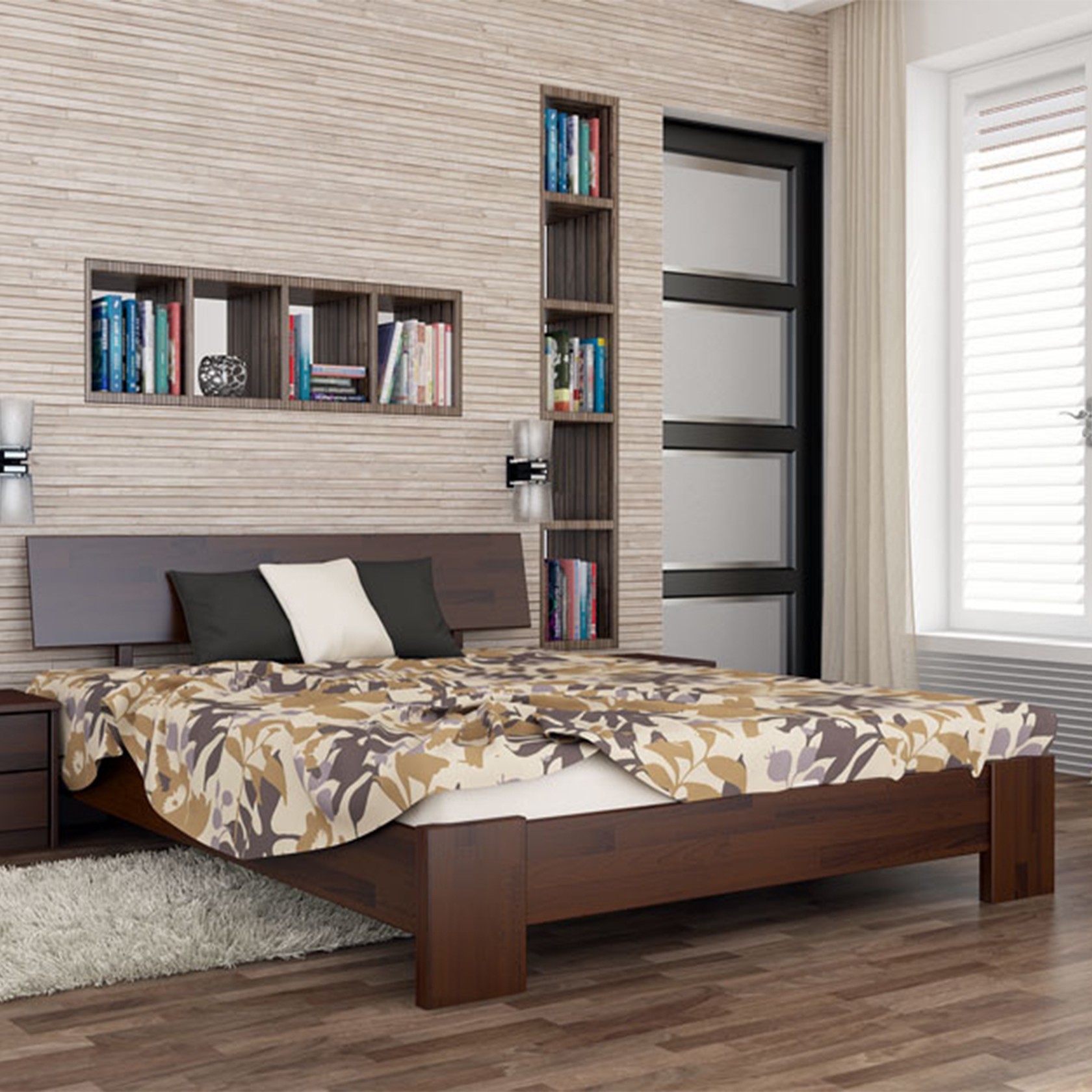 

Кровать Титан Каштан 140х200 см 21107_27