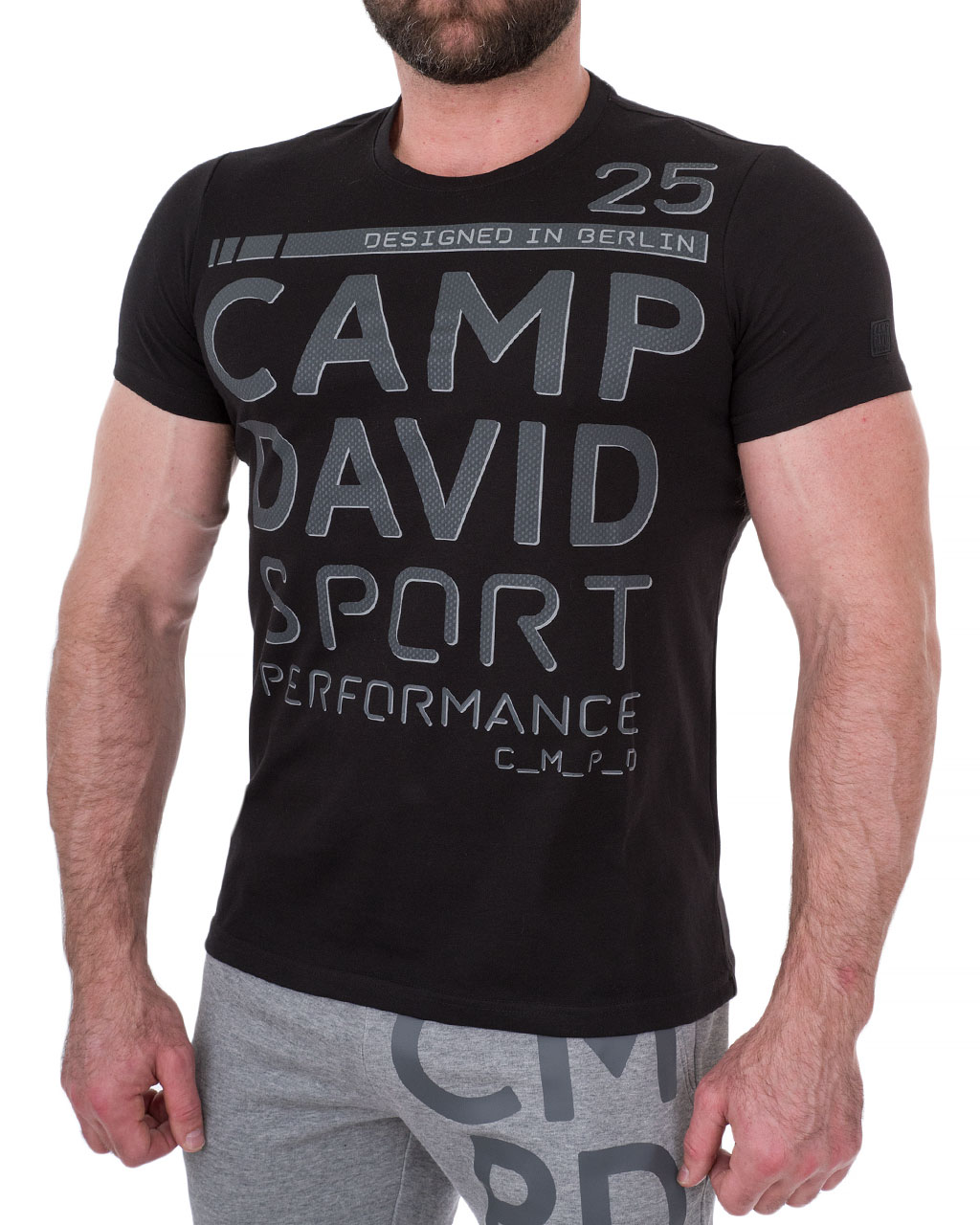 

Футболка спортивна чоловіча CAMP DAVID (1908-3111-чорний/19-20) Чорний XXL