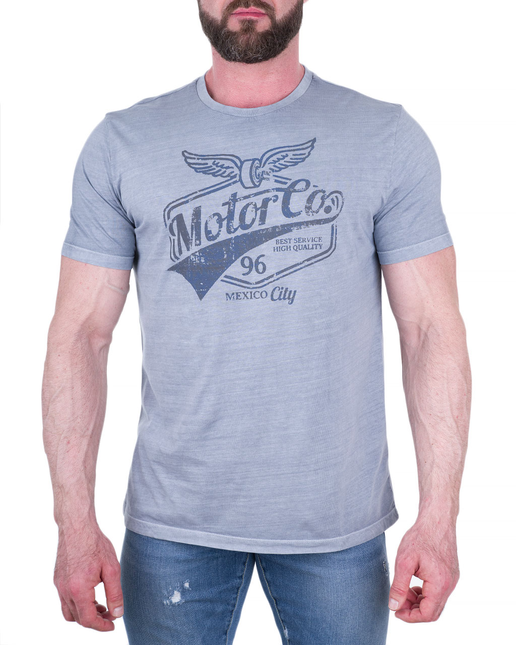 

Футболка чоловіча KITARO (191166-2247/91) Сірий, Футболка чоловіча KITARO (191166-2247/91) Сірий S