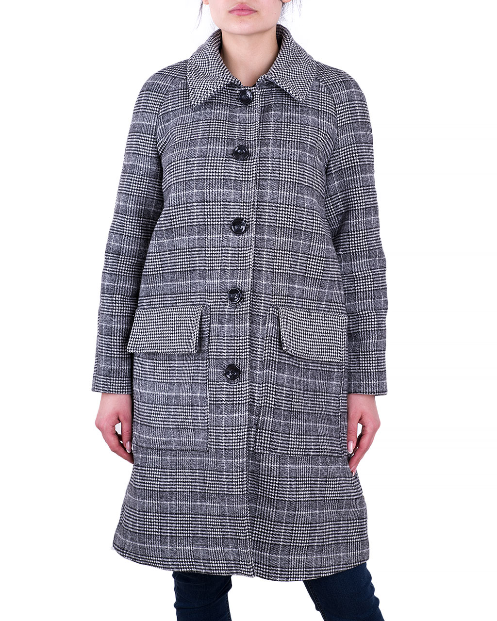 

Пальто жіноче PLEASE (K975CC05/8-91) Сірий M