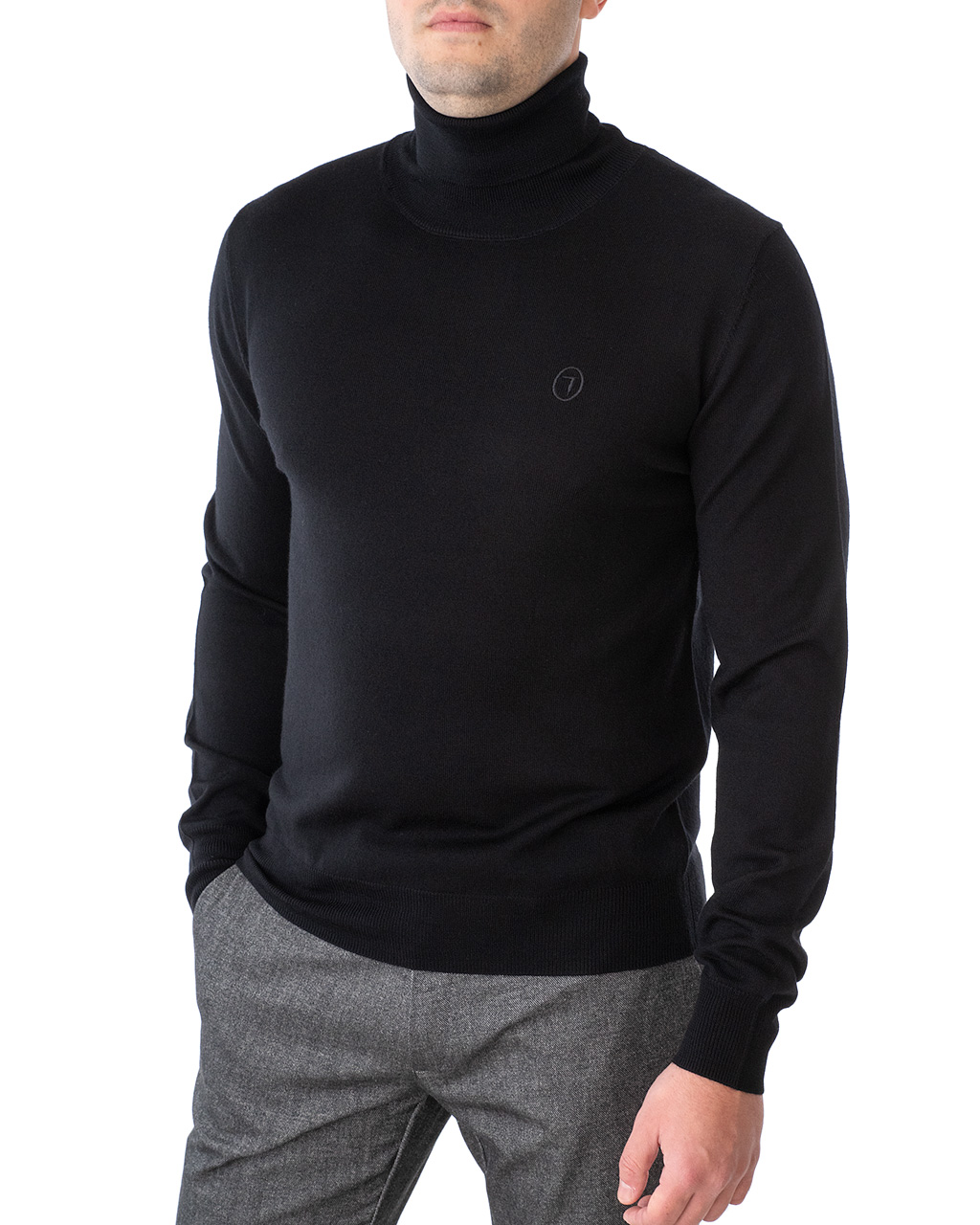 

Водолазка чоловіча TRUSSARDI JEANS (52M00345-OF000543-K299/20-21) Чорний XXL