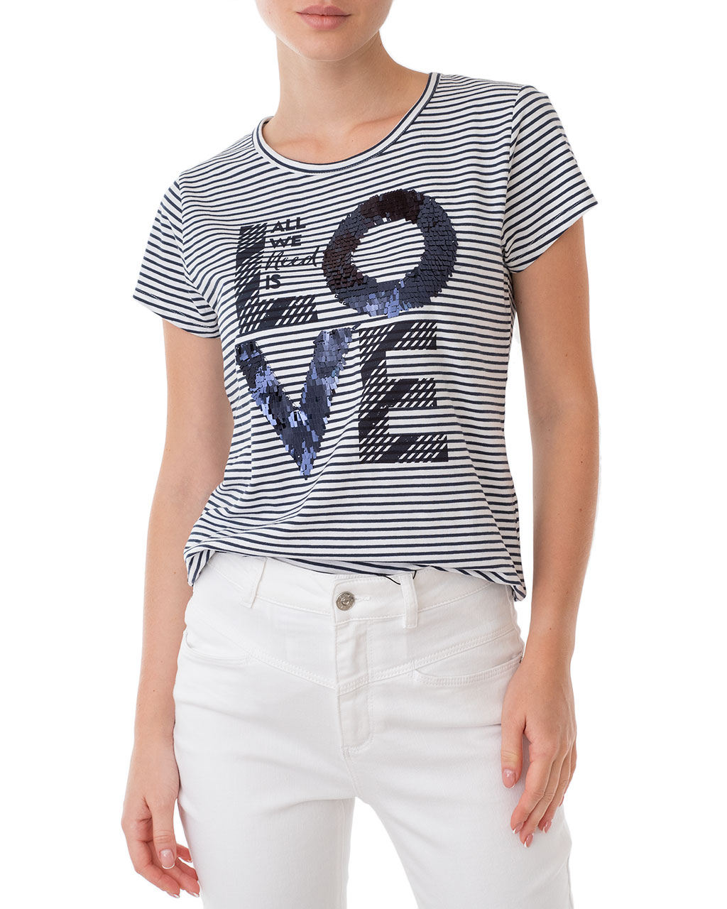 

Футболка жіноча EMOI (145570-navy blayzer/20-2) Білий XXL