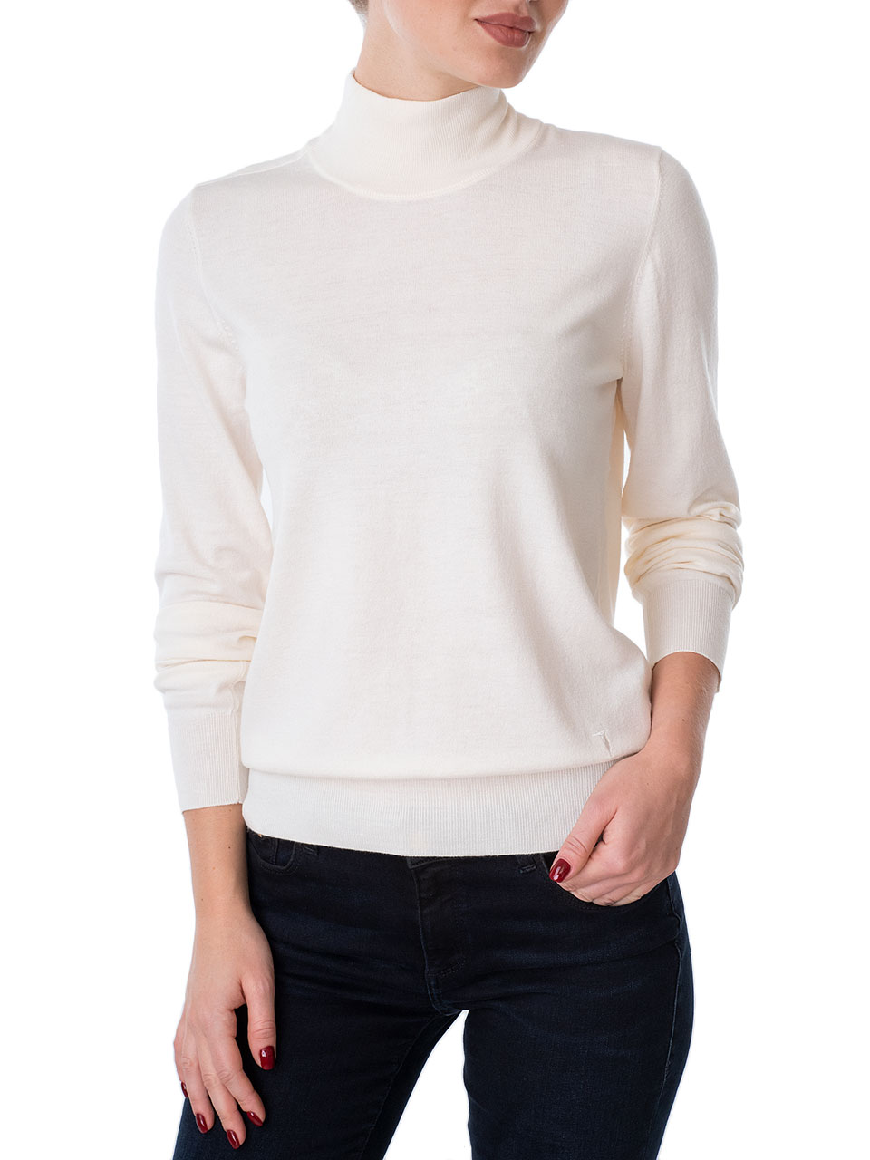 

Гольф жіночий TRUSSARDI JEANS (56M00323-OF000538-W008/20-21) Кремовий M