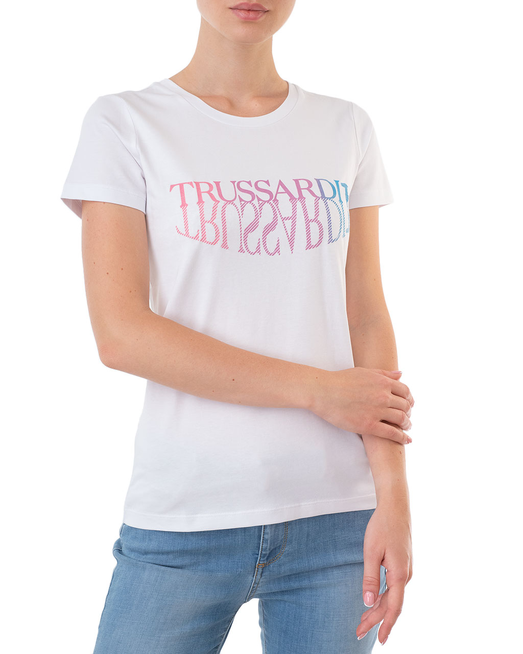 

Футболка жіноча TRUSSARDI JEANS (56T00254-1T003612-W001/20) Білий L