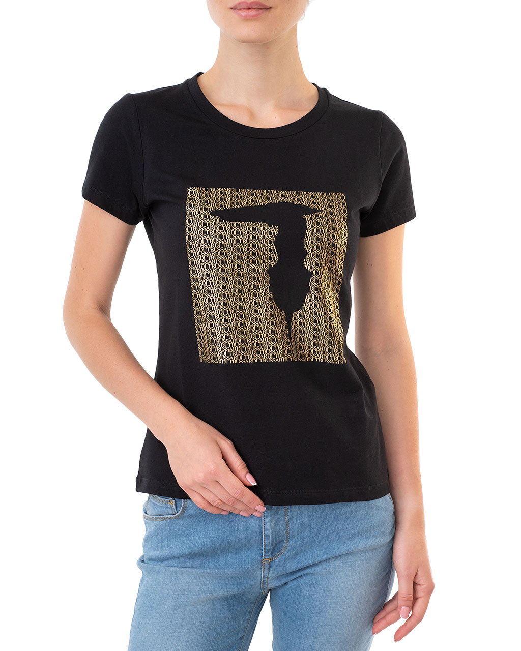 

Футболка жіноча TRUSSARDI JEANS (56T00263-1T003608-K299/20) Чорний S