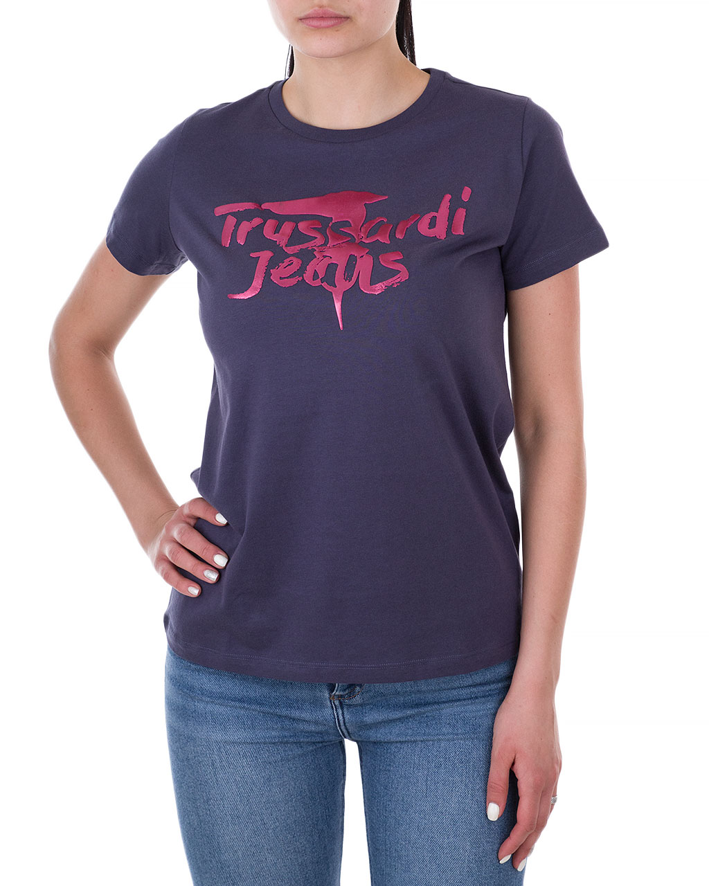 

Футболка жіноча TRUSSARDI JEANS (56T00191-1T001675-U290/9) Синій XXS