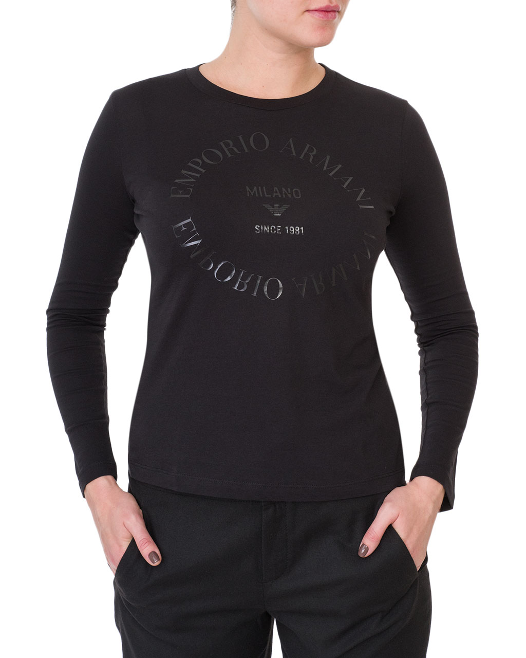 

Лонгслів жіночий EMPORIO ARMANI (6Z2T68-2S29Z-0999/8-93) Чорний, Лонгслів жіночий EMPORIO ARMANI (6Z2T68-2S29Z-0999/8-93) Чорний 40