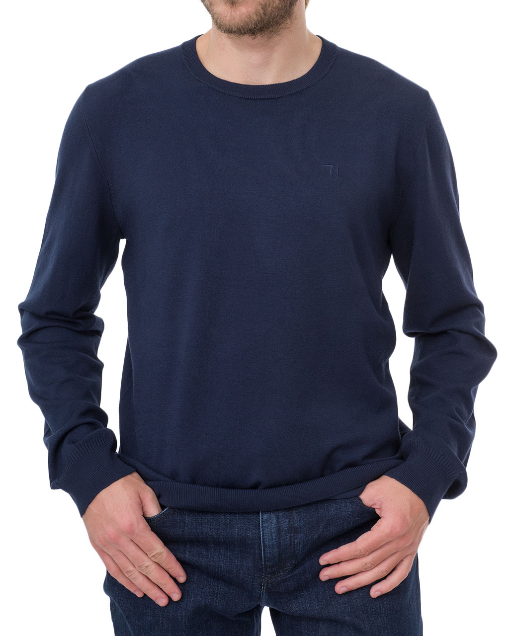 

Джемпер чоловічий TRUSSARDI JEANS (52M00231-OF000433-U290/19-20) Синій XXL