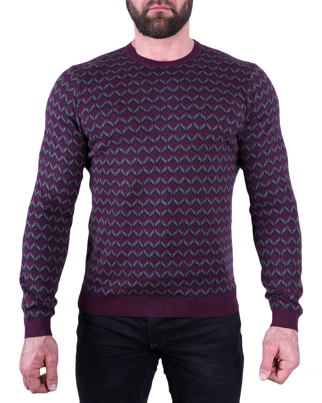

Джемпер чоловічий MARVELIS (6310-25-39/8-91) Бордовий M