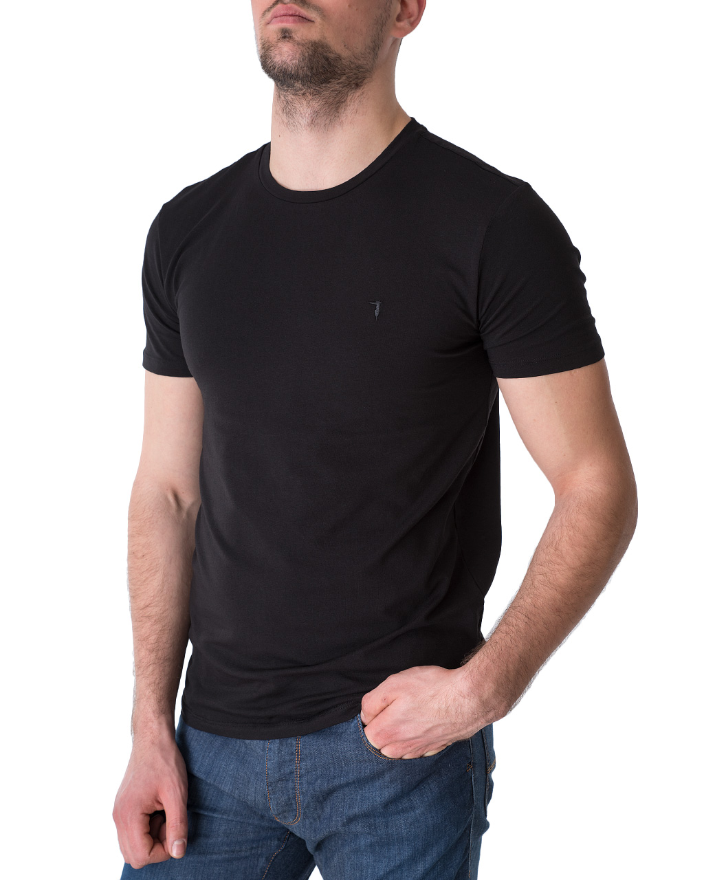 

Футболка чоловіча TRUSSARDI JEANS (52T00499-1T003614-K299/21) Чорний M