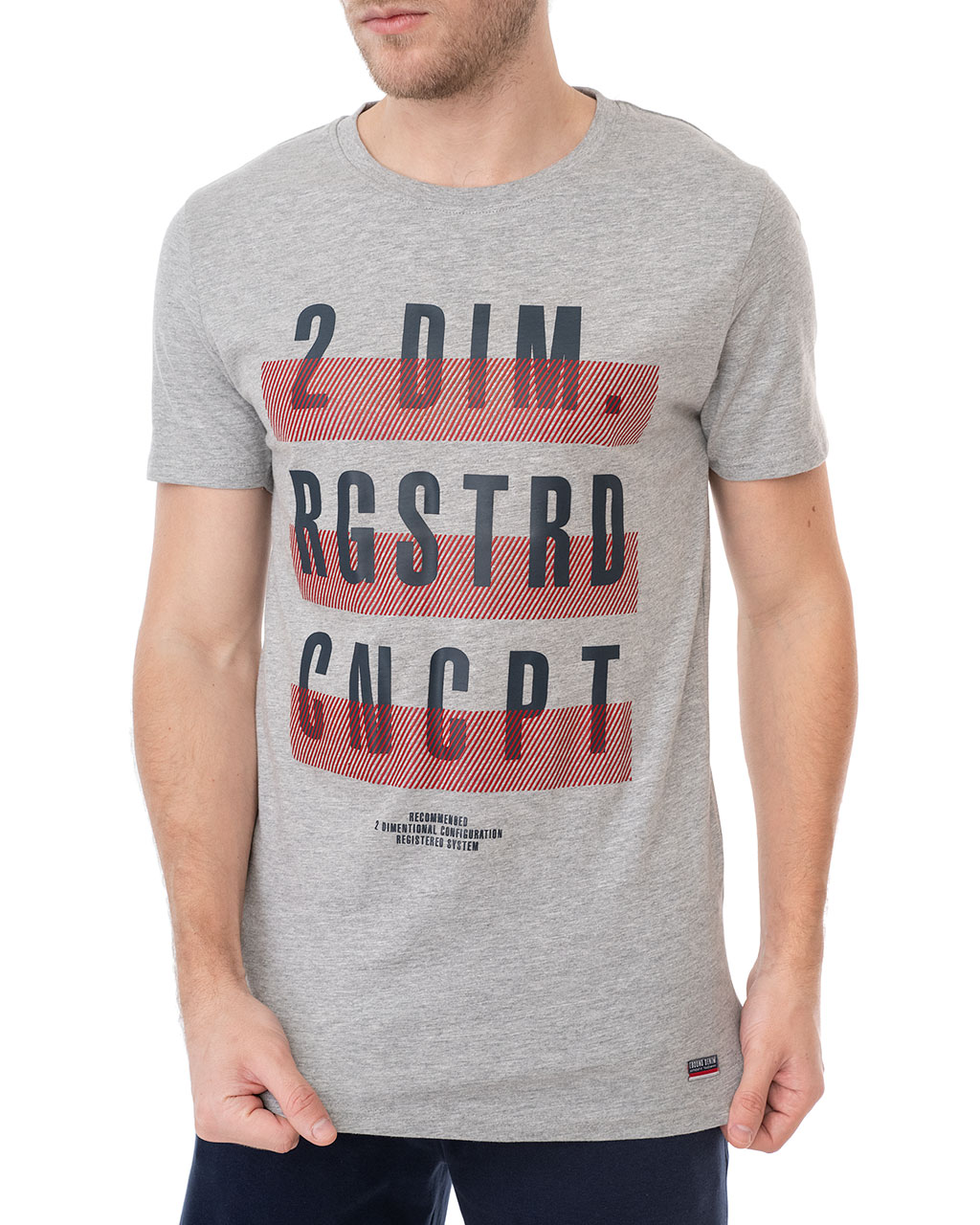 

Футболка чоловіча E-BOUND (145214-grey melange/20) Сірий XXL