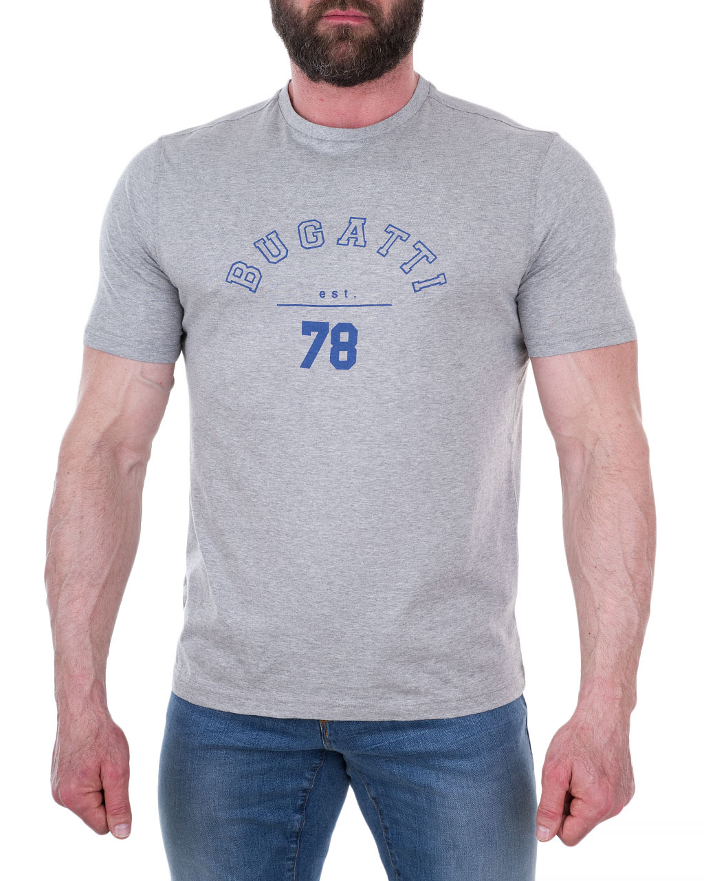 

Футболка чоловіча BUGATTI (8350-35080-230-1366/9) Сірий XXL