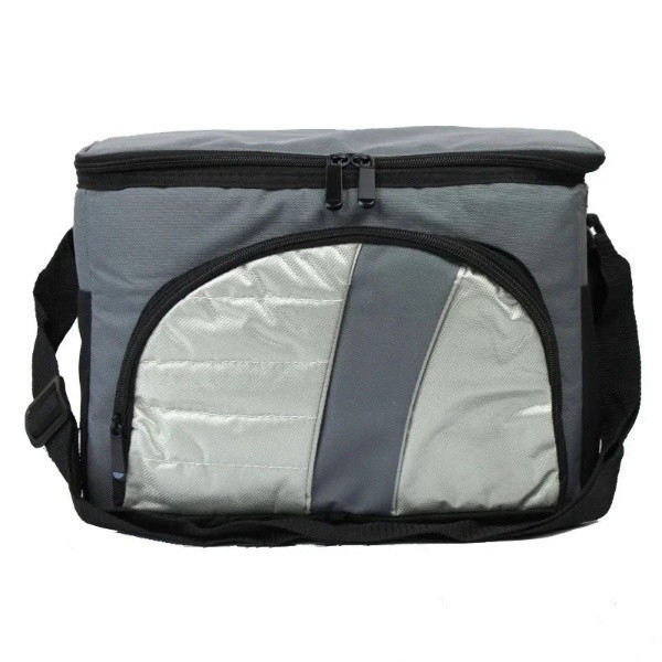 

Термосумка сумка холодильник для пляжа 12л Cooler bag 377-B Серая