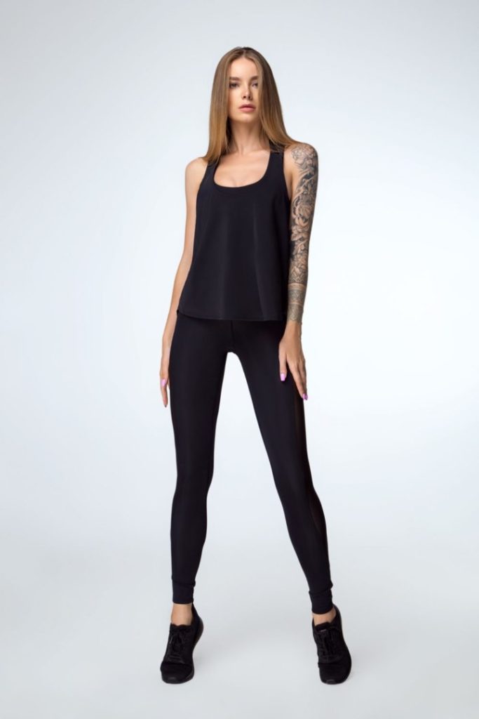 

Спортивная женская майка-распашонка Designed for Fitness Black  черный, Спортивная женская майка-распашонка Designed for Fitness Black S черный