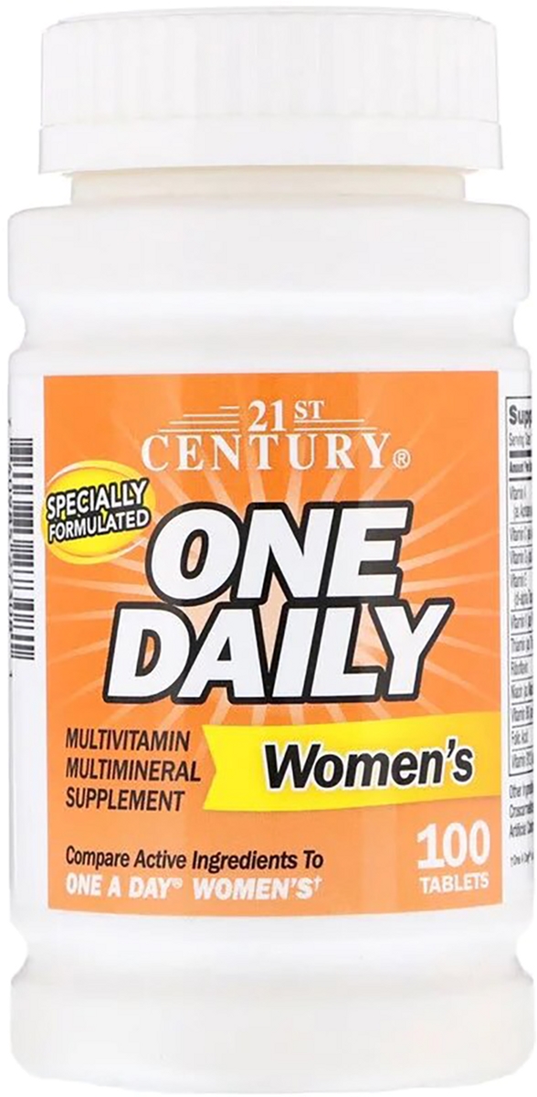 

Мультивитамины 21st Century для женщин One Daily 100 таблеток (740985273081)