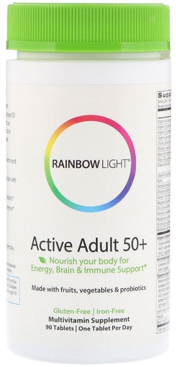 

Мультивитамины Rainbow Light для взрослых Активная зрелость Active Adult 50+ 90 таблеток (21888109920)