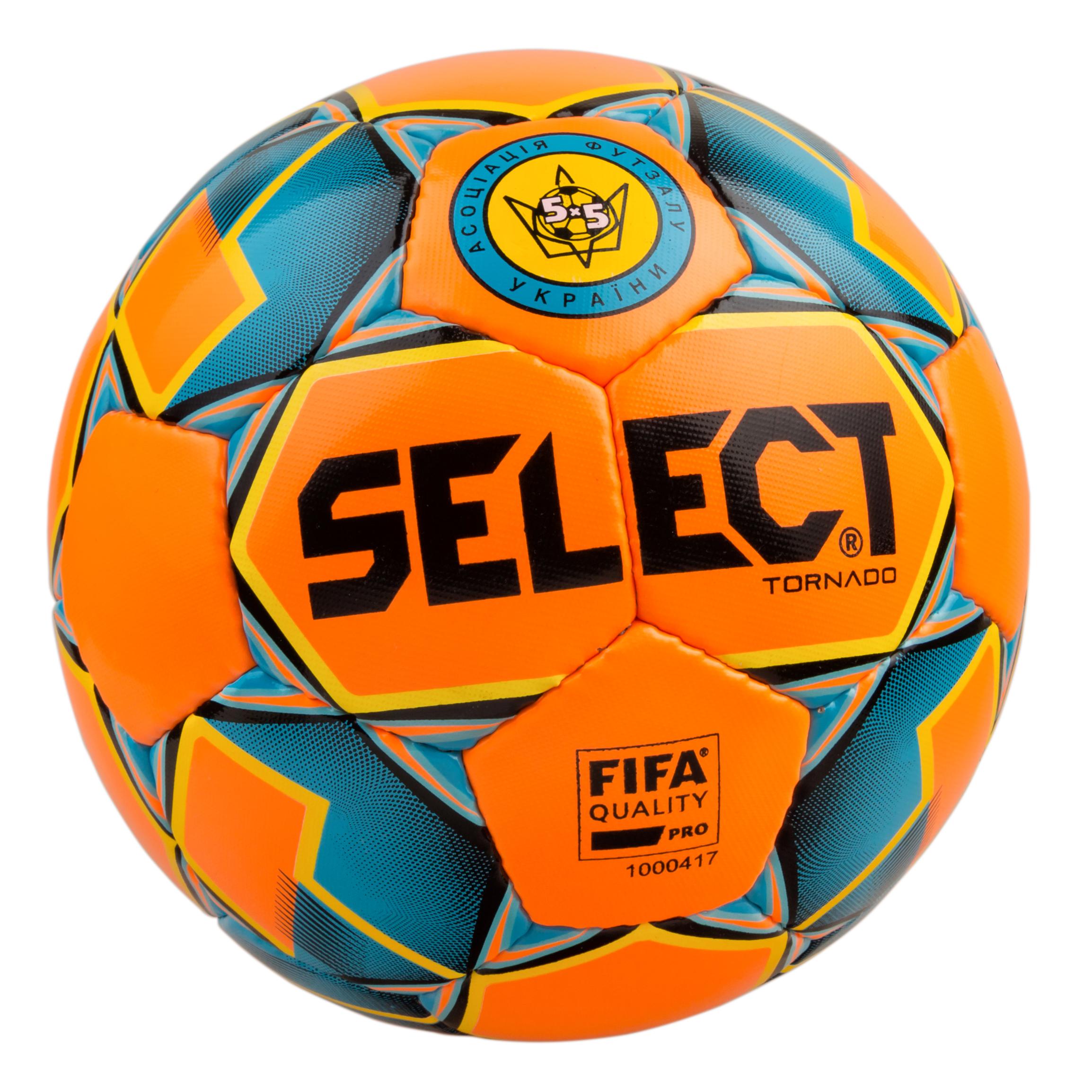 

М’яч футзальний SELECT Futsal Tornado (FIFA Quality PRO) №4 помаранчево-синій