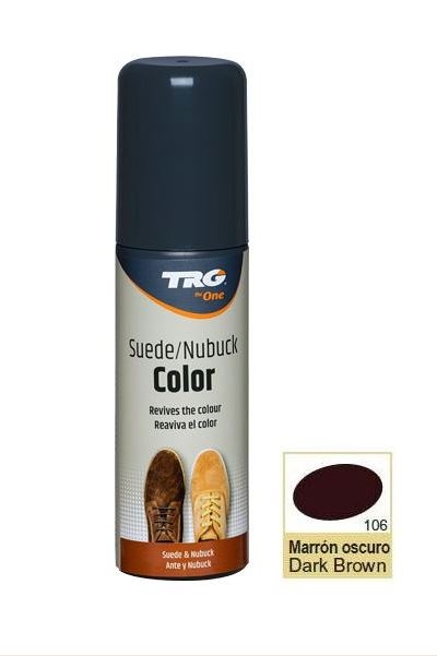 

Крем краска для замши темно коричневая Trg Nubuck Color, 75 мл