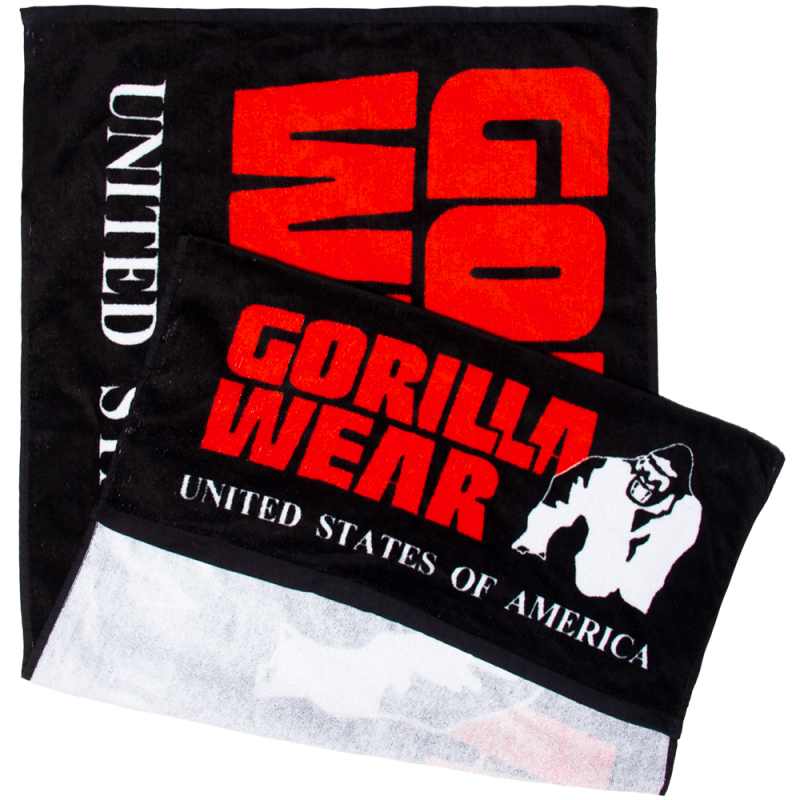 

Фитнес-полотенце Gorilla Wear Functional Gym Towel Black/Red