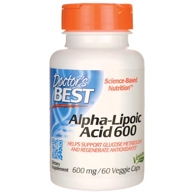 

Специальный продукт Doctor's Best Best Alpha-Lipoic Acid 600 мг 60 капсул (4384301912)