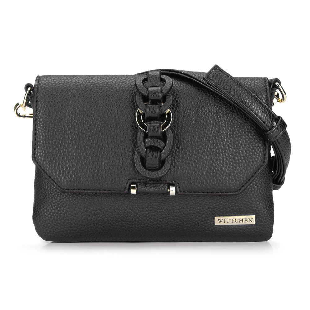 

Женская сумка через плечо с кольцами 92-4Y-241-1 черный