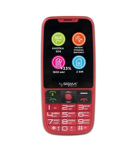 

Sigma mobile Comfort 50 Elegance 3 Red