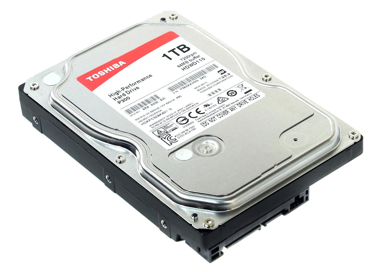 

Жесткий диск 3.5" 1Tb Toshiba P300, SATA3, 64Mb, 7200 rpm (HDWD110UZSVA)