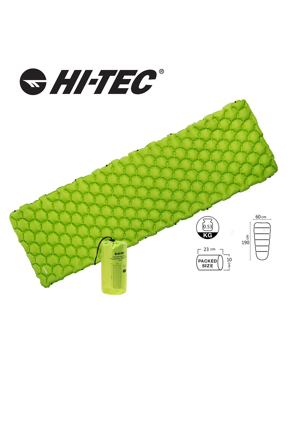 

Надувной коврик Hi-Tec AIRMAT 190x60 Зеленый HT-airmat190-green