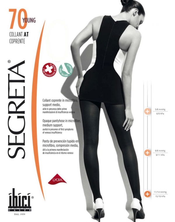 

Компрессионные колготки Segreta Young 70 den Coprente из микрофибры nero 1