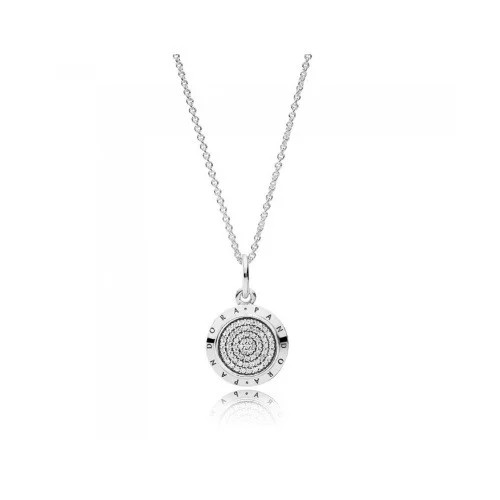 

Подвеска На Цепочке С Логотипом Пандора #390375Cz-70