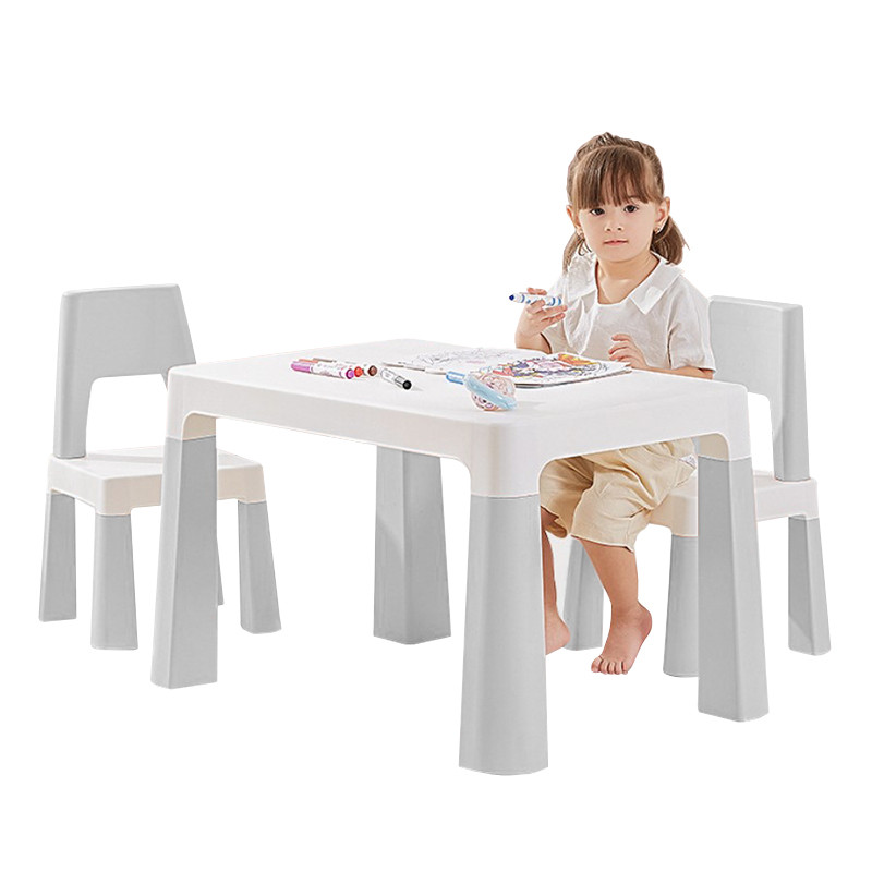 

Столик детский и стульчики Bestbaby BS-8817 Gray игровой стол для детского сада дома рисования