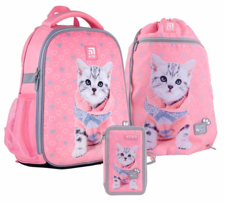 

Школьный набор Kite Кайт Education Studio Pets Рюкзак + пенал + сумка для обуви (SET_SP21-555S-2)