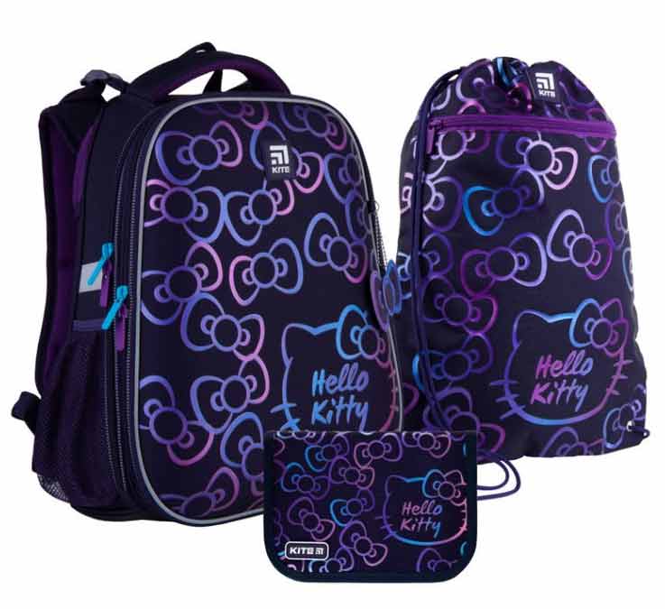 

Школьный набор Kite Кайт Education Hello Kitty Рюкзак + пенал + сумка для обуви (SET_HK21-531M)